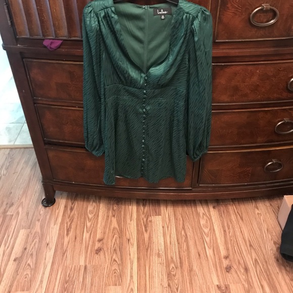 Lulus Green Mini Dress - Picture 3 of 3